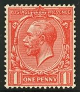 1912 1d Scarlet variety. Q for O SG 357a. A fresh L/M/M example