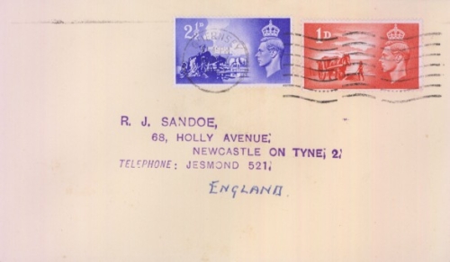 1948 10 May 1d+2½ plain