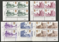 1992 £1 - £5 Castles set of 5 in cylinder blocks of 4