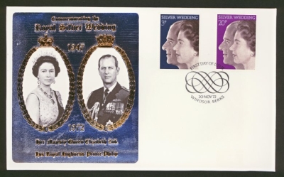 1972 Silver Wedding on Thames cover Windsor FDI