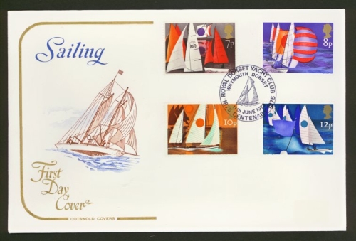 1975 Sailing on cotswold cover Weymouth FDI