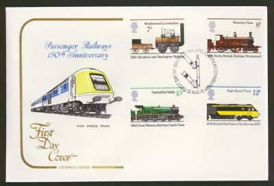 1975 Trains on Cotswold cover with Bureau FDI