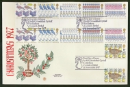 1977 Christmas Gutter Pair on Stuart cover Bethlehem FDI