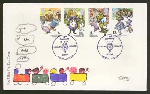 1979 Year of Child on Post Office cover Yardley School FDI