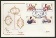 1980 Famous Women (Europa) on Cotswold cover Dent Haworth FDI