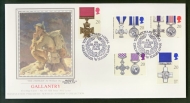 1990 Gallantry on PPS Silk cover Military Medal Chichester FDI