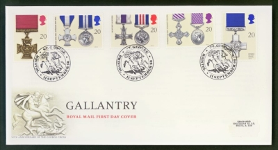 1990 Gallantry on Post Office cover St George Bristol FDI