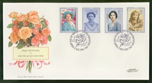 1990 Queens Birthday on Post Office cover Westminster London FDI