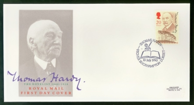 1990 Thomas Hardy on Post Office cover Thomas Hardy Bockhampton FDI