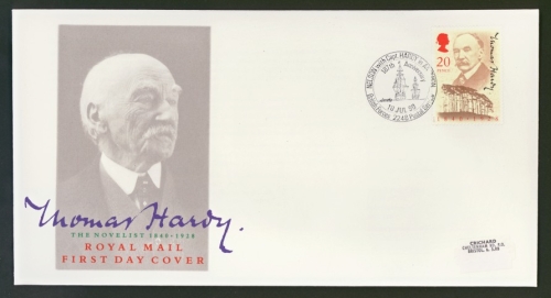 1990 Thomas Hardy on Post Office cover with British Forces  FDI