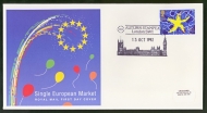 1992 European Market on Post Office cover with Stampex FDI