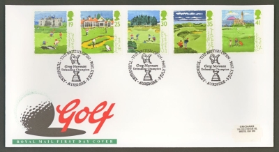 1994 Golf on Post Office cover with Turnberry Ayr FDI