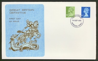 1975 24th Sept 6½p  8½p on Thames cover Windsor FDI