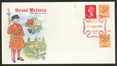 1979 20th Aug 8p CB + 10p PCP + 2B on Stuart cover London FDI