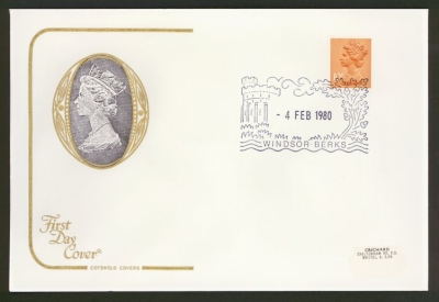  1980 4th Feb 10p CB on Cotswold cover with Windsor FDI