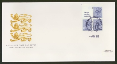 1985 4th Nov 50p Booklet pane with Star on Post office cover Windsor FDI