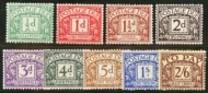 1924 Block Cypher D10-18 Set of 9 U/M