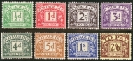 1936 Edward V111 D19-26 Set of 8 U/M