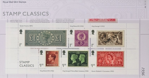 2019 Stamp Classics Minisheet