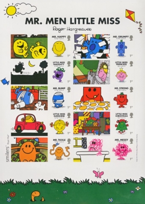 2016 Mr Men  smilers sheet