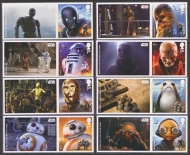 2017 Star Wars set of 8 ex smilers