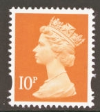 SG Y1676 10p  Orange 2 Bands