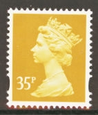 SG Y1698 35p Yellow 2 Bands