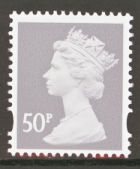 SG Y1727  50p Grey 2 Bands