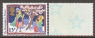 1342eu 1986 Xmas 13p stars