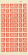 Jersey 1941 1d Scarlet SG 2 A complete sheet of 60