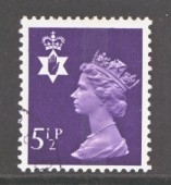 SG N19 5½p Violet 2 Bands. FU