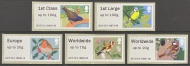 2010 Birds 1 SG FS6-8, 9+10  Set of 5 values