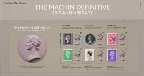 2017 Machin 50th Anniv M/S