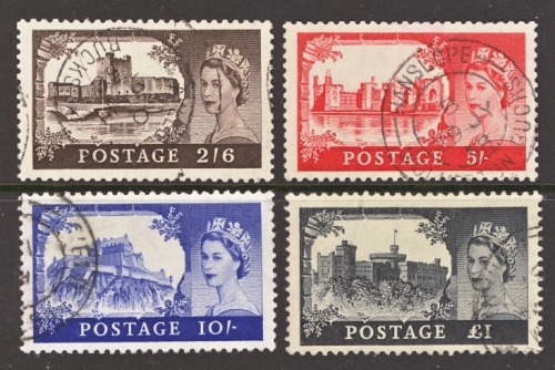 1955 Waterlow Castles Set SG 536 - 39