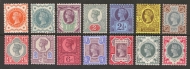 1887 ½d - 1/- Jubilee set SG 197 - 214 A superb fresh unmounted mint set