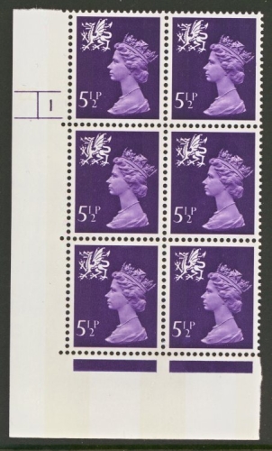 W20 5½p Violet 2 Bands