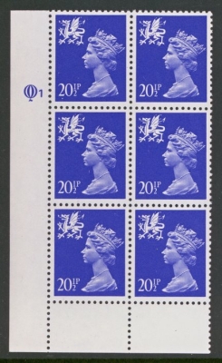 W53 20½p blue