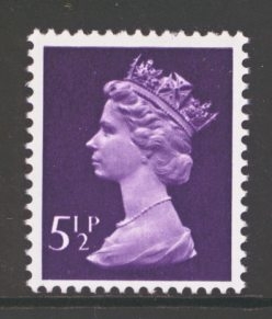 1971 Machin 5½p SG 869y Violet missing phosphor 