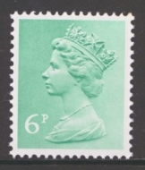 1971 Machin 6p Light emerald  SG 870y missing phosphor