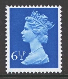 1971 Machin 6½p Greenish Blue SG 872y missing phosphor 