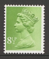 1971 Machin 8½p Green SG 881y missing phosphor 