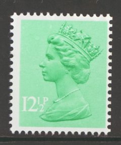 1971 Machin 12½p Light Emerald  SG 898y variety missing phosphor