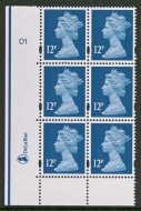 SG Y1677 12p Blue Green 2 Bands