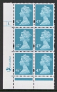 SG Y1723 47p Turquoise 2 Bands