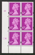 SG Y1735 67p Purple 2 Bands