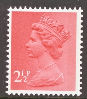 SG  X854 2½p  Rose 2 Bands