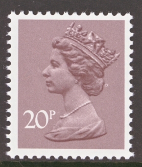 20p Purple 2B Litho SG X998 PVA