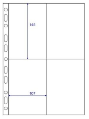 Cosmic 4 Vertical Pockets (10 pages per packet)