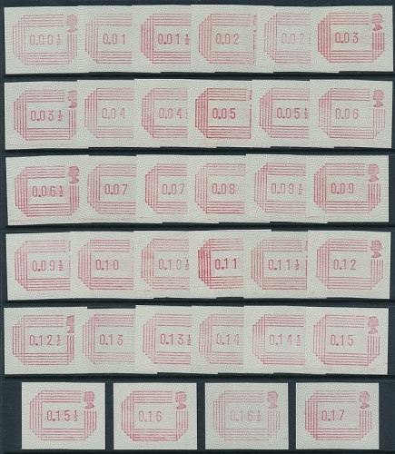 ½p-17p Complete Set of 34