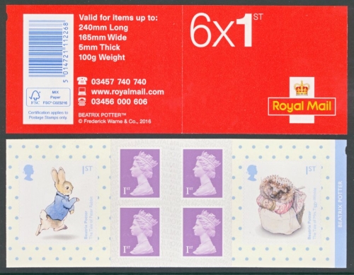 PM52 6 x 1st Class Beatrix Potter